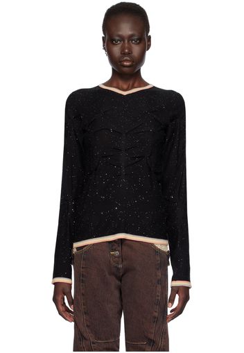 Kiko Kostadinov Black Zabriskie Long Sleeve Sweater