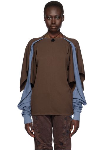 Kiko Kostadinov Brown & Blue Circe T-shirt