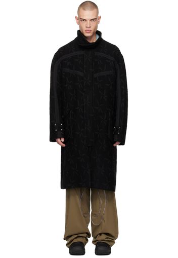 Kiko Kostadinov Black Margutta Overcoat