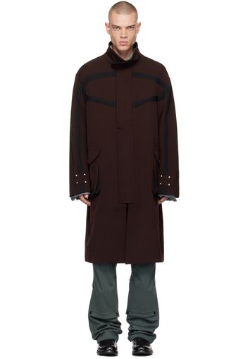 Kiko Kostadinov Burgundy Margutta Overcoat