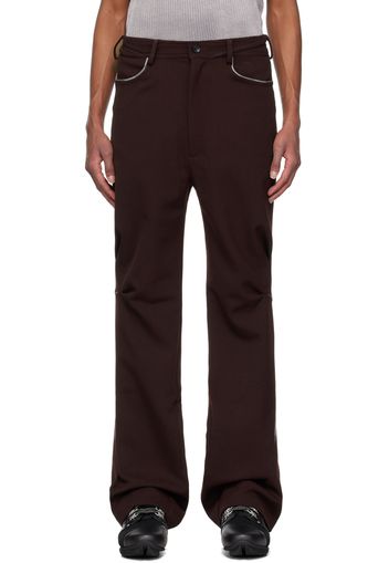 Kiko Kostadinov Burgundy Ohne K-Dart Trousers