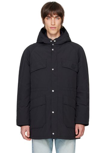 Maison Kitsuné Black Hooded Parka