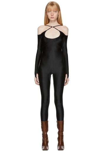 KNWLS Black Nulle Alter Cross Neck Catsuit