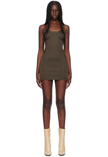 KNWLS Brown Grace Minidress