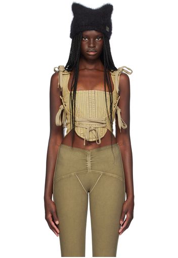 KNWLS Tan GFRC Denim Corset