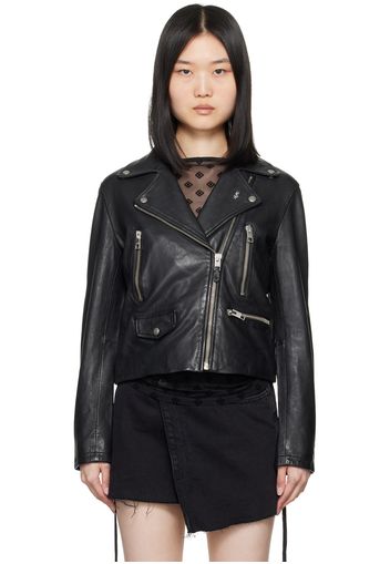 Ksubi Black Amplify Leather Jacket