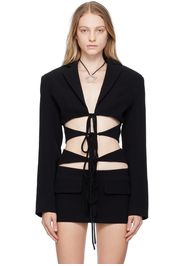 Lado Bokuchava Black Shibari Blazer