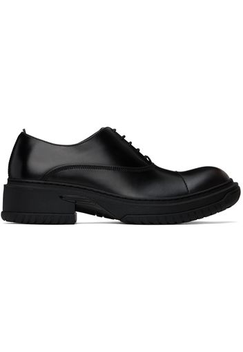 Lanvin Black Leather Medley Oxfords