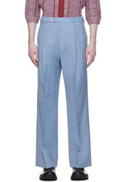 Lanvin Blue Wide-Leg Trousers