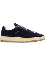 Lanvin Navy Suede Curb Lite Sneakers