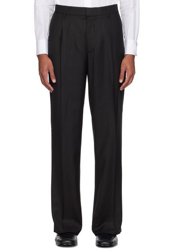 Lardini Black Pleated Trousers