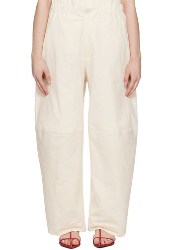 Lauren Manoogian Off-White Structure Trousers