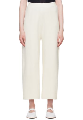 Lauren Manoogian Off-White Wide-Leg Lounge Pants