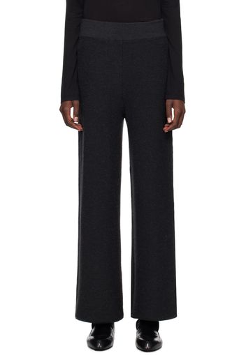 Lauren Manoogian Black Double Knit Lounge Pants