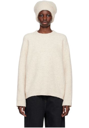 Lauren Manoogian Off-White Crewneck Sweater