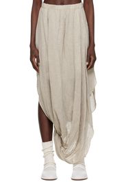 Lauren Manoogian Taupe Twist Maxi Skirt