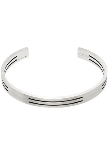 Le Gramme Silver Perforated Ribbon 19g Bracelet