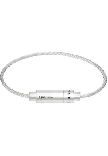 Le Gramme Silver Triptych Cable 'Le 9g' Bracelet