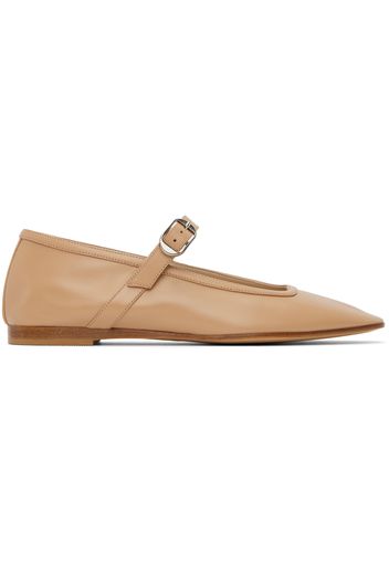 Le Monde Beryl Beige Ballet Mary Jane Ballerina Flats