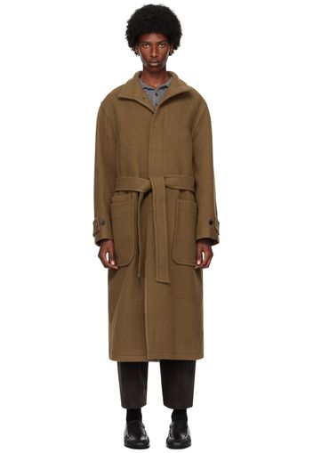 LE17SEPTEMBRE Brown High Neck Coat