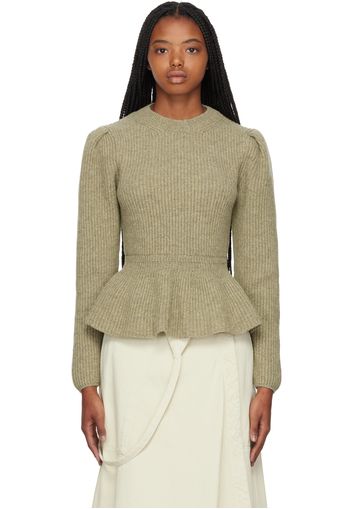 Lemaire Green Peplum Sweater