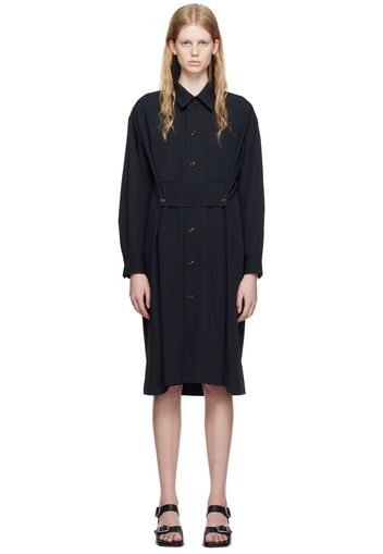 LEMAIRE Navy Two Pocket Shirt Dress