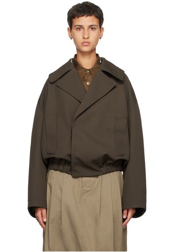 LEMAIRE Brown Short Jacket