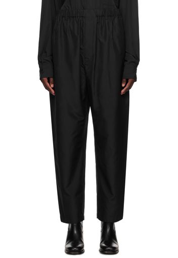 LEMAIRE Black Relaxed Trousers