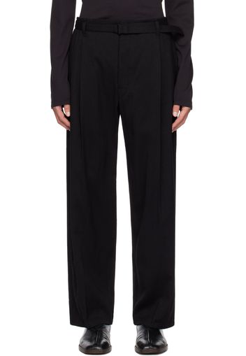 LEMAIRE Black Belted Easy Trousers