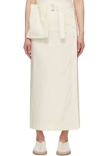 LEMAIRE Yellow Wrap Midi Skirt