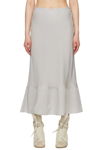 LEMAIRE Gray Bias-Cut Maxi Skirt