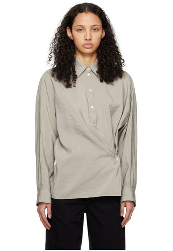 LEMAIRE Gray Twisted Shirt