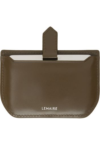 LEMAIRE Khaki Calepin Mirror & Card Holder