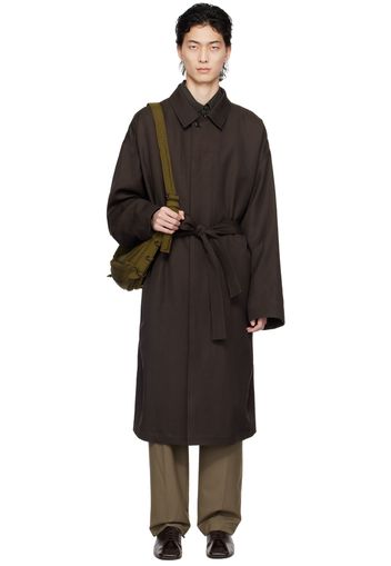 LEMAIRE Brown Belted Coat