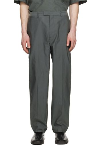 LEMAIRE Green Washed Trousers