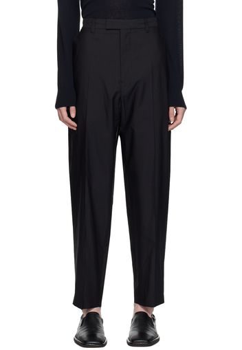 LEMAIRE Black Washed Trousers