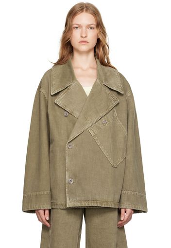 LEMAIRE Green Dispatch Denim Jacket