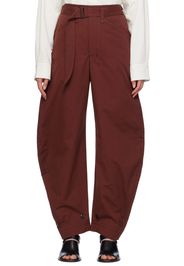 LEMAIRE Brown Tapered Trousers