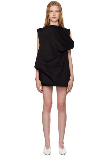 Lii Studio SSENSE Exclusive Black Double-Front Minidress