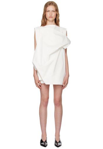 Lii Studio SSENSE Exclusive White Double-Front Minidress