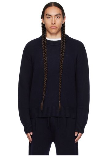 LISA YANG Navy Clarence Sweater