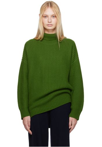 LISA YANG Green Therese Turtleneck