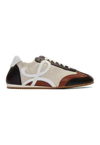 Loewe Beige and Navy Ballet Runner Sneakers