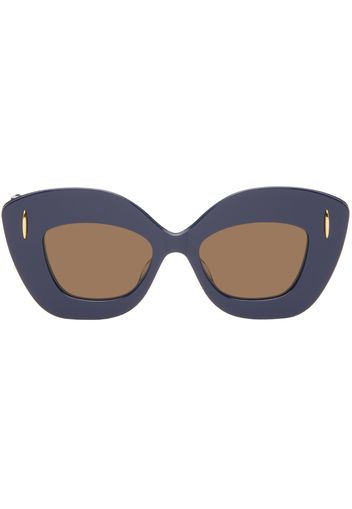 LOEWE Navy Retro Screen Sunglasses