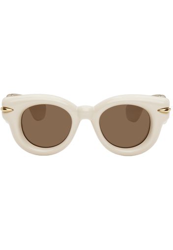 LOEWE Off-White Inflated Round Sunglasses