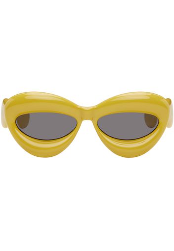 LOEWE Yellow Inflated Cat-Eye Sunglasses