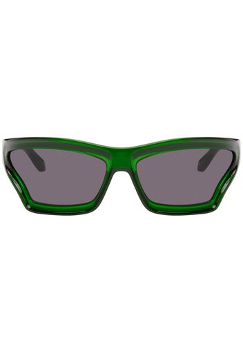 LOEWE Green Paula’s Ibiza Arch Mask Sunglasses