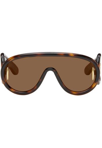 LOEWE Brown Wave Mask Sunglasses