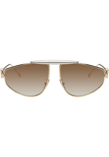 LOEWE Gold Spoiler New Aviator Sunglasses