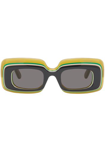LOEWE Multicolor Multilayer Rectangular Sunglasses